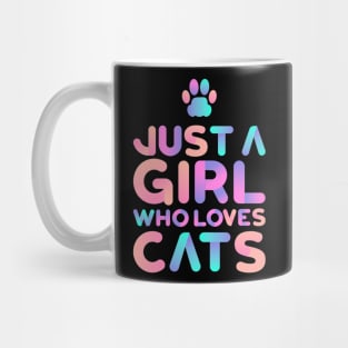 Just A Girl Who Loves Cats Cute Cat Lover Mug